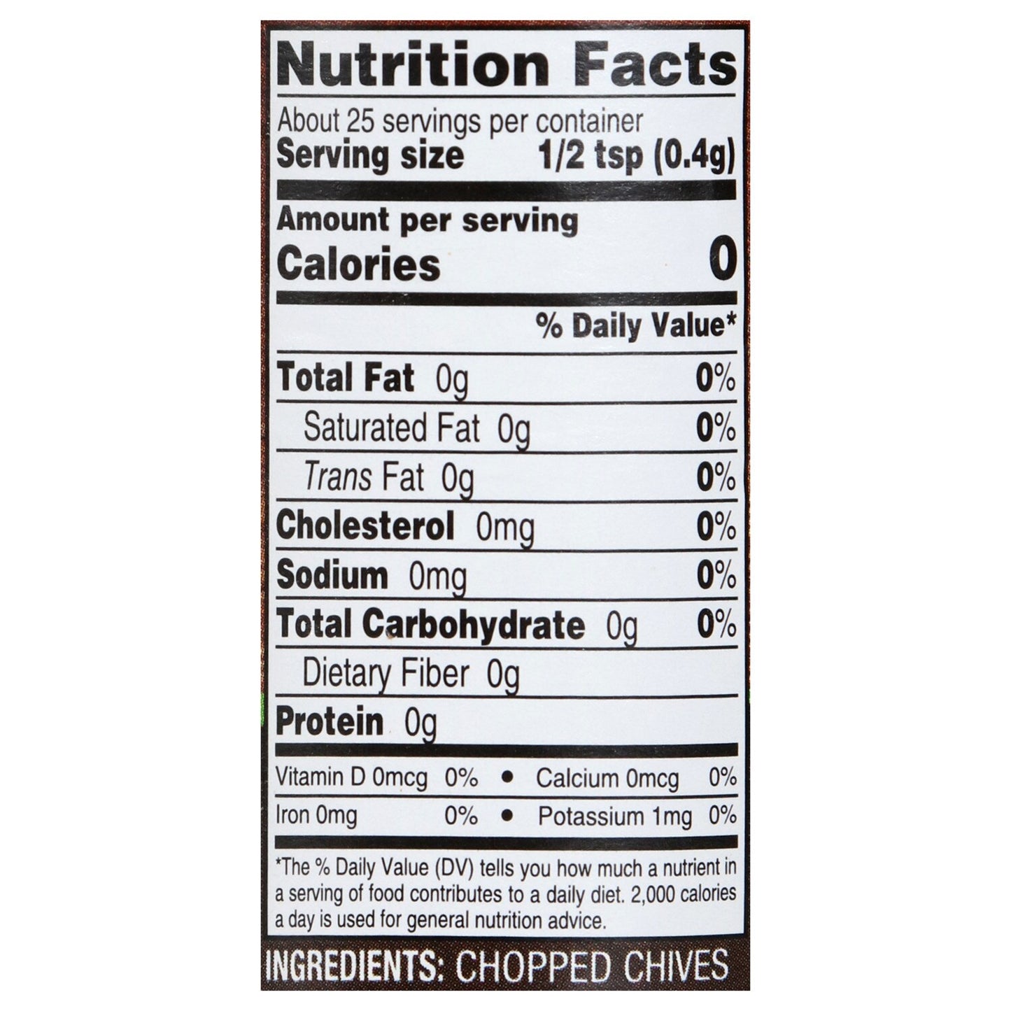 Supreme Tradition Chopped Chives, 0.35-oz. (Pack of 12)