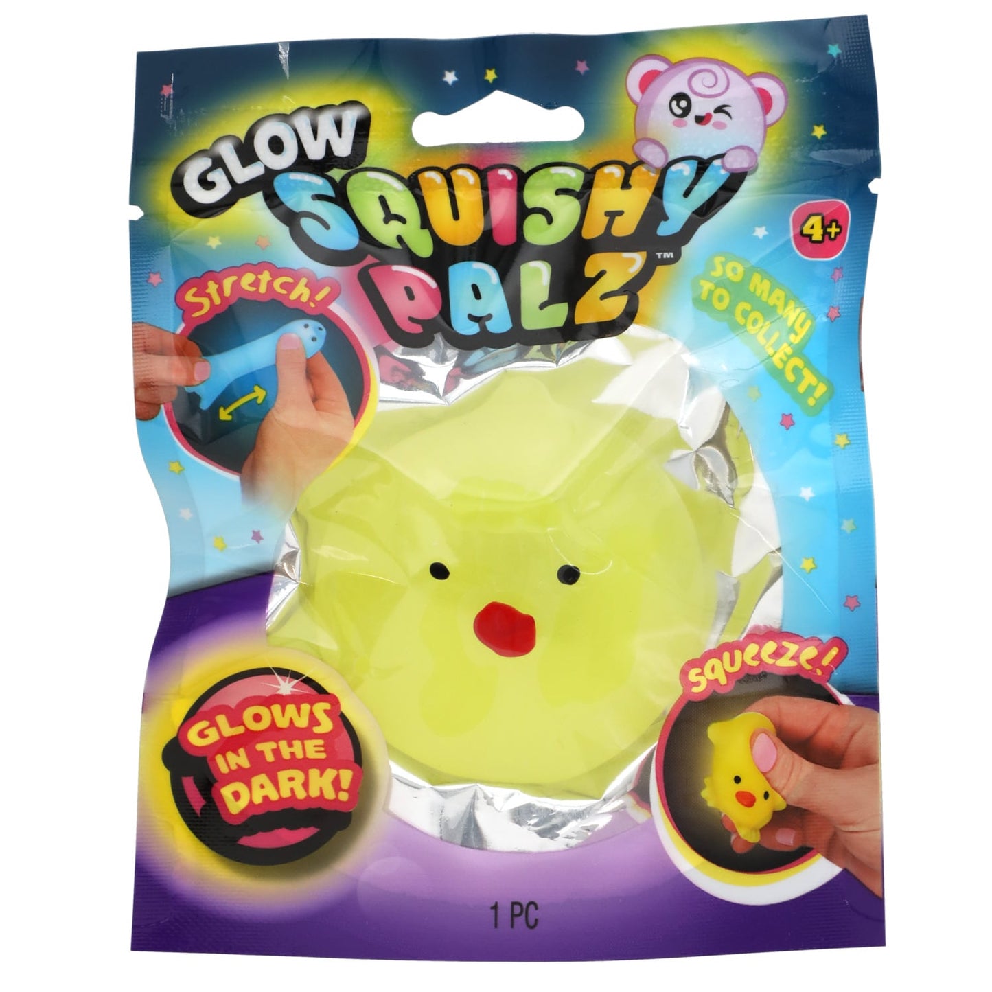 Mini Glow-in-the-Dark Squishy Pals (Pack of 36)