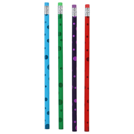 Jot Foil Polka Dot Pencils, 12-ct. Packs (Pack of 36)