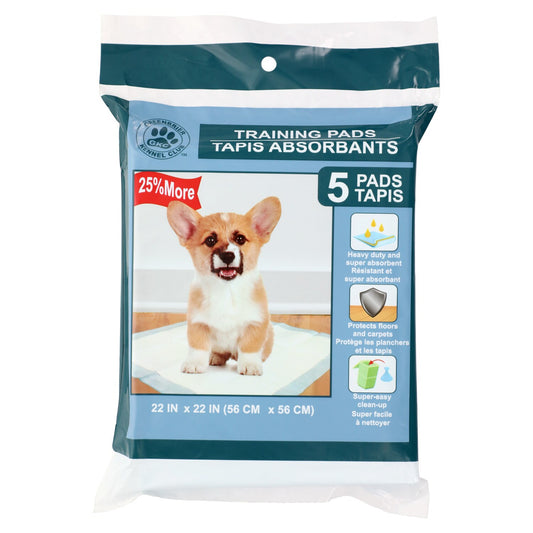Heavy Duty Pet Training Pads, 5-ct. Packs (Pack of 24)
