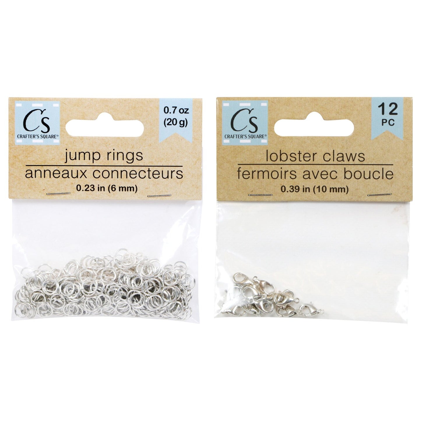 Crafter's Square Jump Rings & Lobster Claws (Pack of 36)