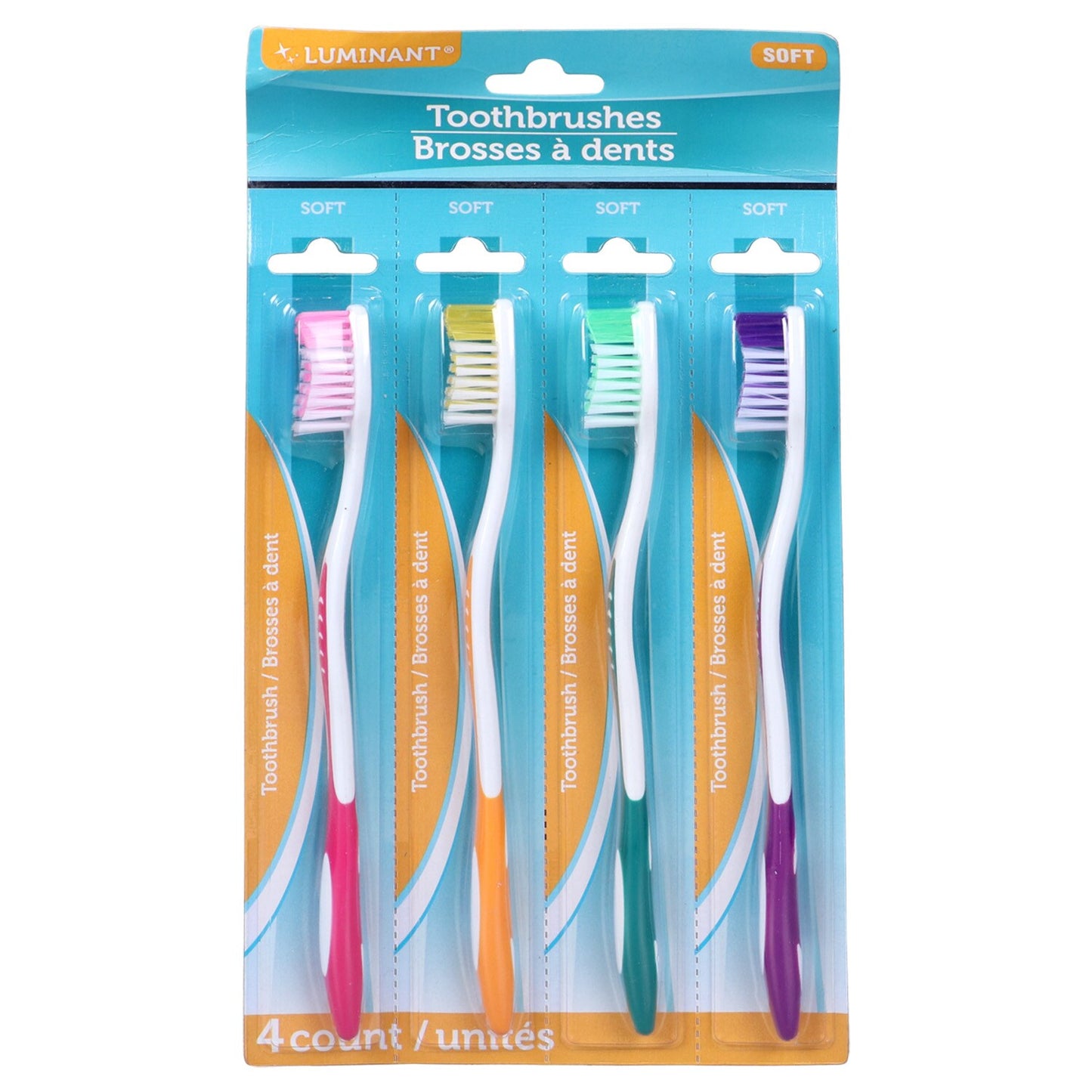 Luminant Soft Toothbrushes, 4-ct. Packs (Pack of 36)