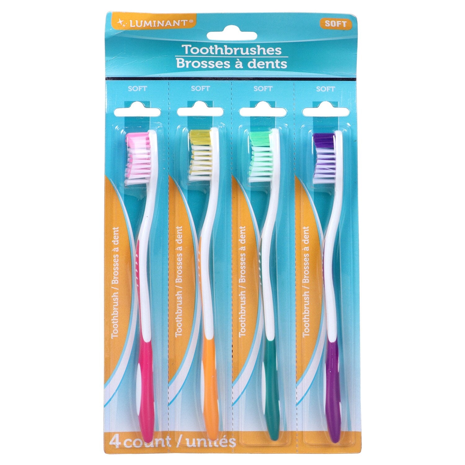 Luminant Soft Toothbrushes, 4-ct. Packs (Pack of 36)