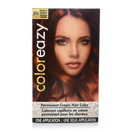 ColorEazy Women's Medium Auburn Permanent Cream Hair Color (Pack of 12)