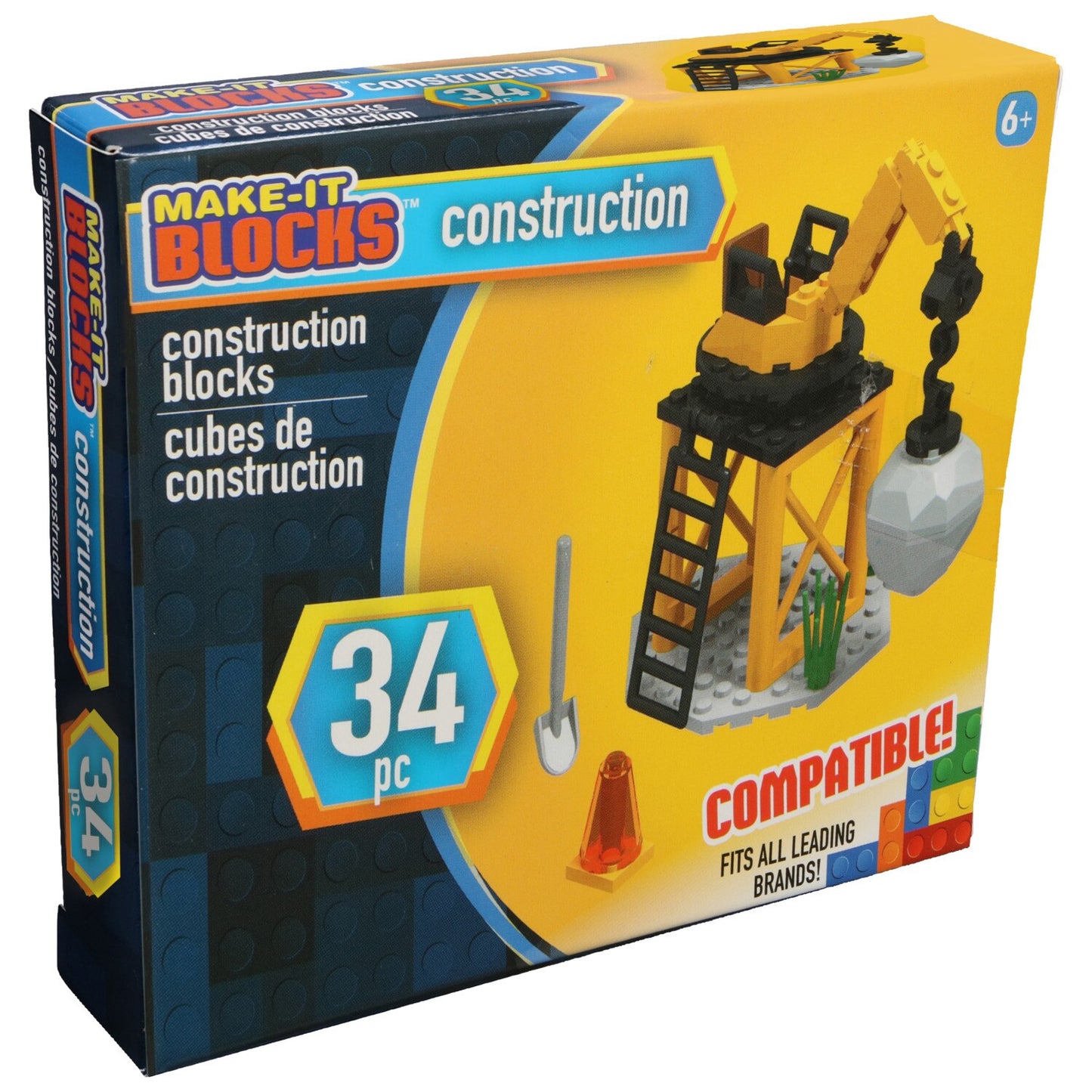 Make It Blocks City Construction Packs, 4.5x1x4-in. (Pack of 32)