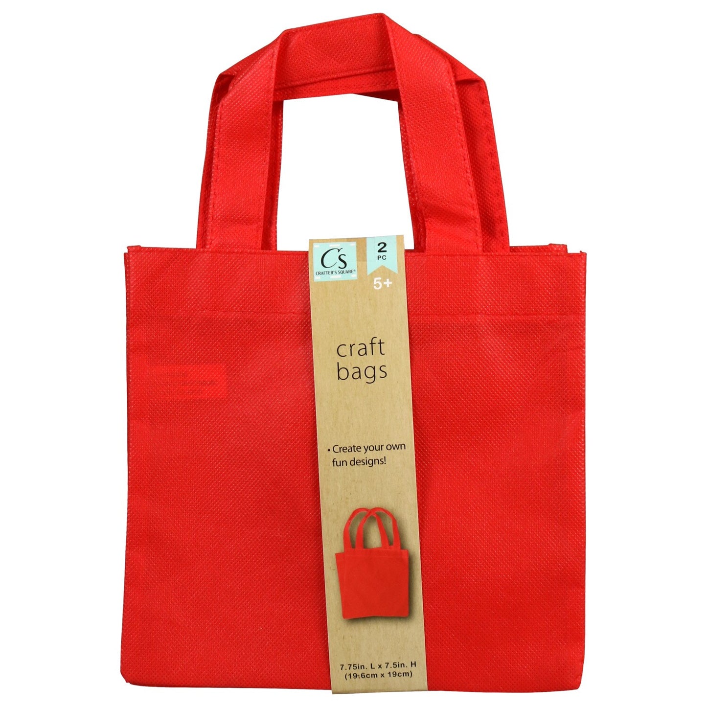 Crafter's Square Mini Fabric Tote Bags, 2-ct. Packs (Pack of 48)