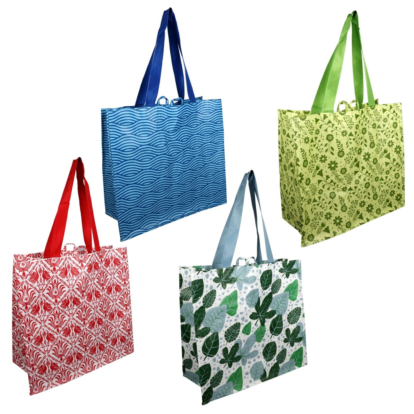 Reusable Printed Tote Bags, 12.75x11.75 in. (Pack of 36)