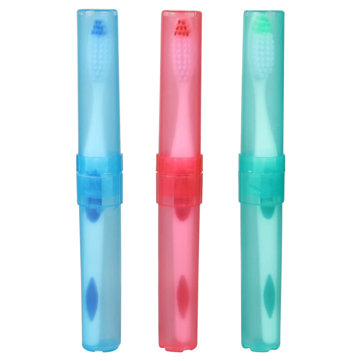 Toothbrushes with Travel Cases, 3-ct. Packs (Pack of 24)