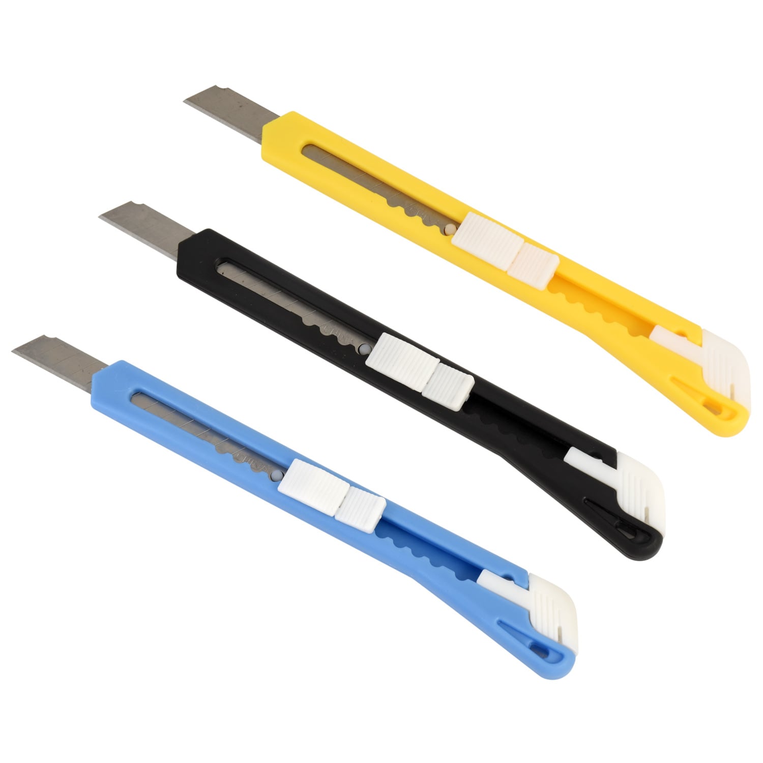 Tool Bench Hardware Snap-Off Utility Knives, 3-ct. Packs (Pack of 24)