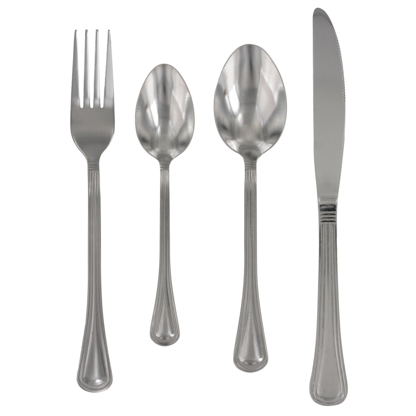 Classic Pattern Stainless-Steel Flatware Sets, 2-ct. Packs (Pack of 4)