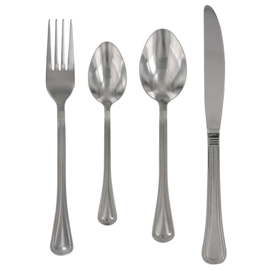 Classic Pattern Stainless-Steel Flatware Sets, 2-ct. Packs (Pack of 4)