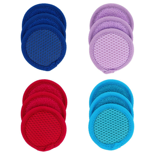 April Bath & Shower Microfiber Spa Facial Scrubbers, 3-ct. (Pack of 24)