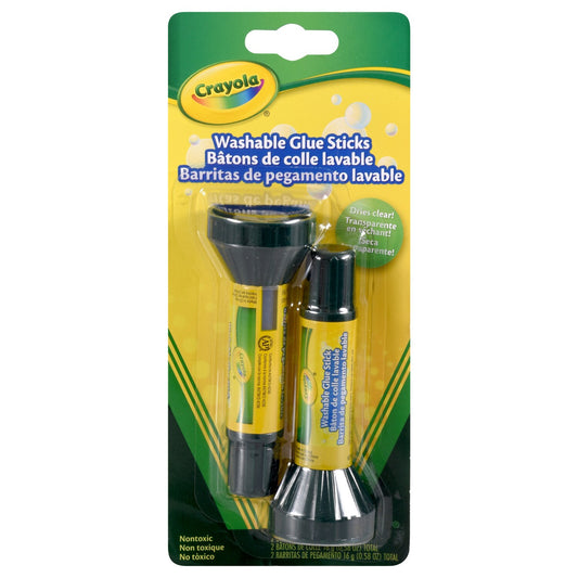 Crayola Washable Glue Sticks, 2-ct. Packs (Pack of 12)