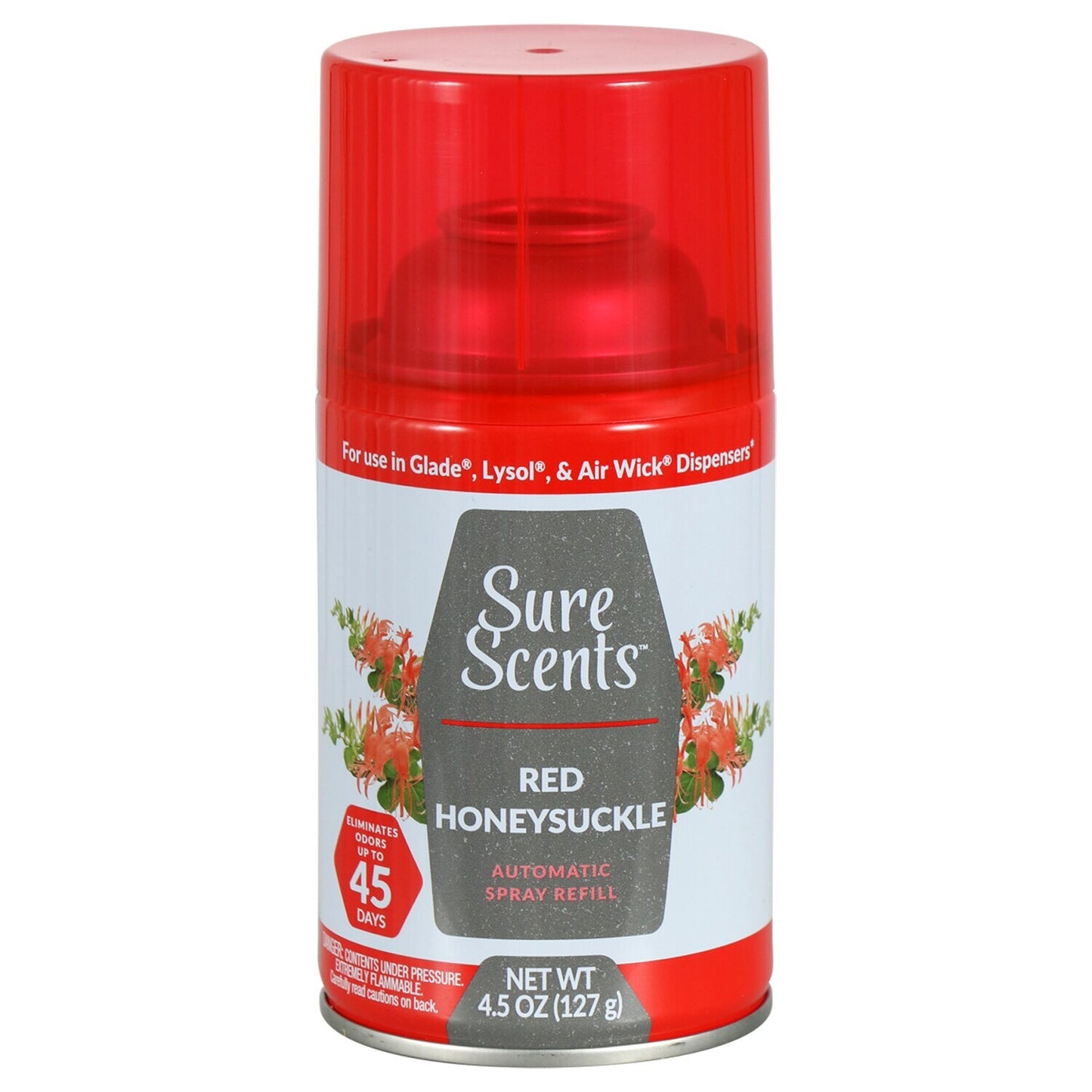 Sure Scents Red Honeysuckle Auto Air Freshener Refills, 4.5 oz. (Pack of 12)