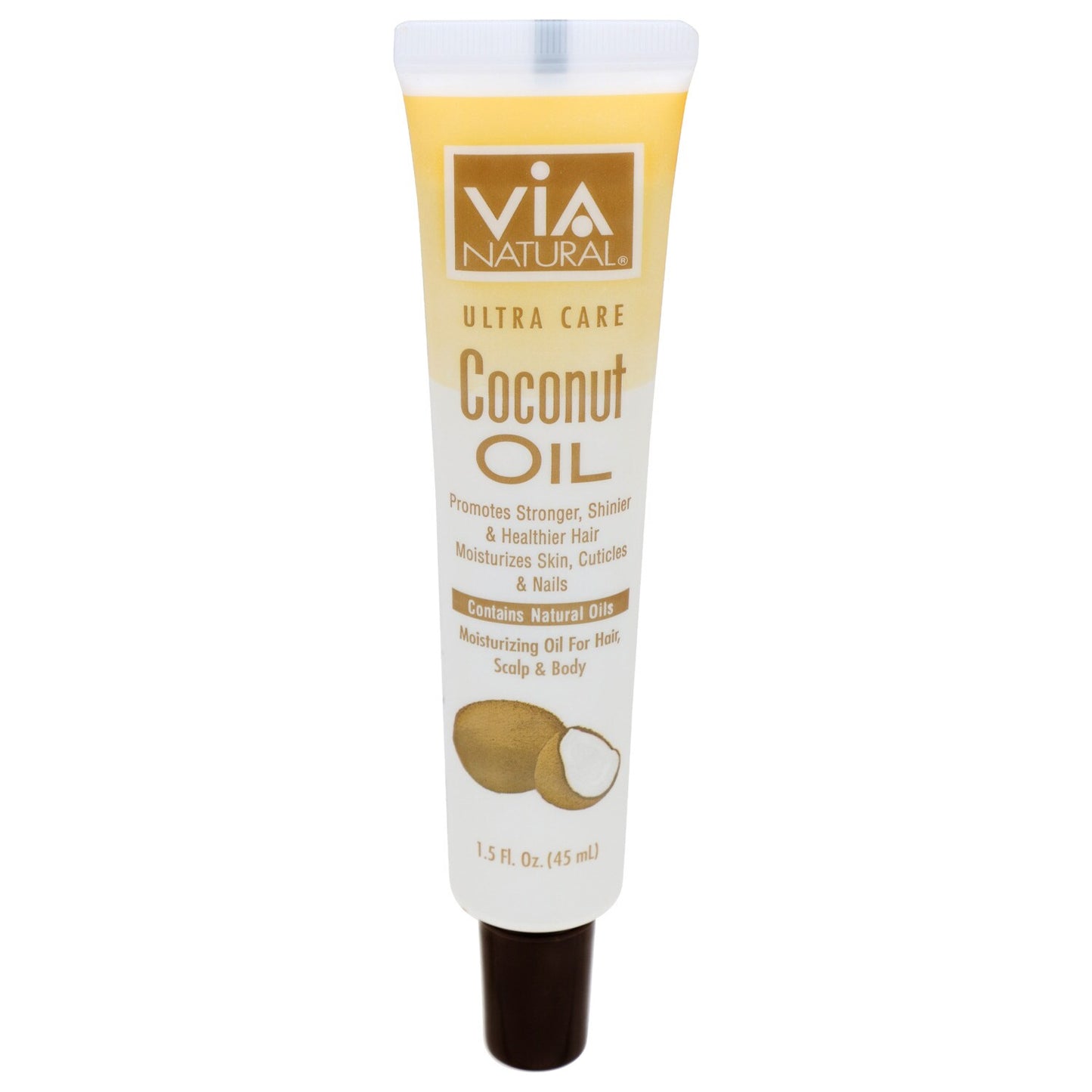 Via Natural Ultra Care Coconut Oil, 1.5 oz. Tubes (Pack of 24)