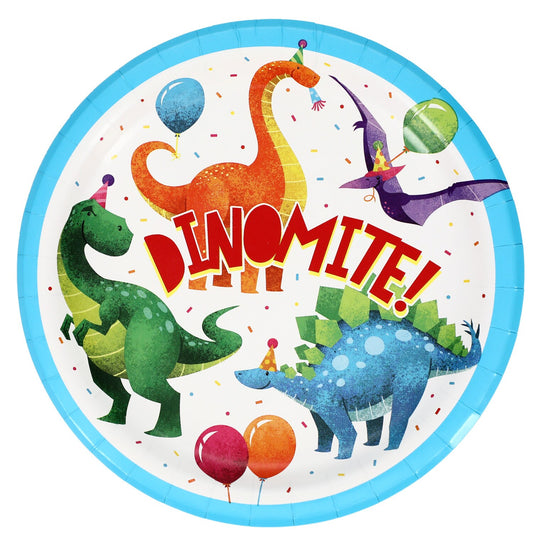 Dinosaur Party 9-in. Paper Plates, 18-ct. Packs (Pack of 12)