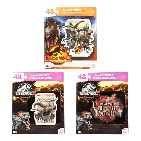 Jurassic World Shaped Dinosaur Puzzles, 48-pc. (Pack of 36)