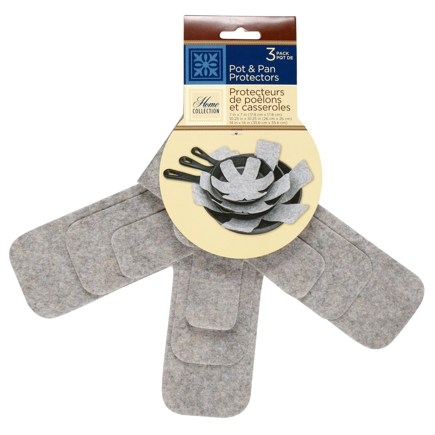 Home Collection Polyester Pot & Pan Protectors, 3-ct. Packs (Pack of 24)