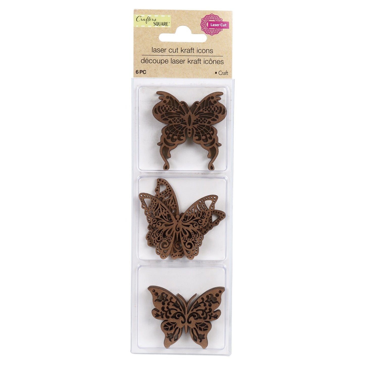 Crafter's Square Laser Butterfly Craft Boards, 6-ct. Packs (Pack of 36)