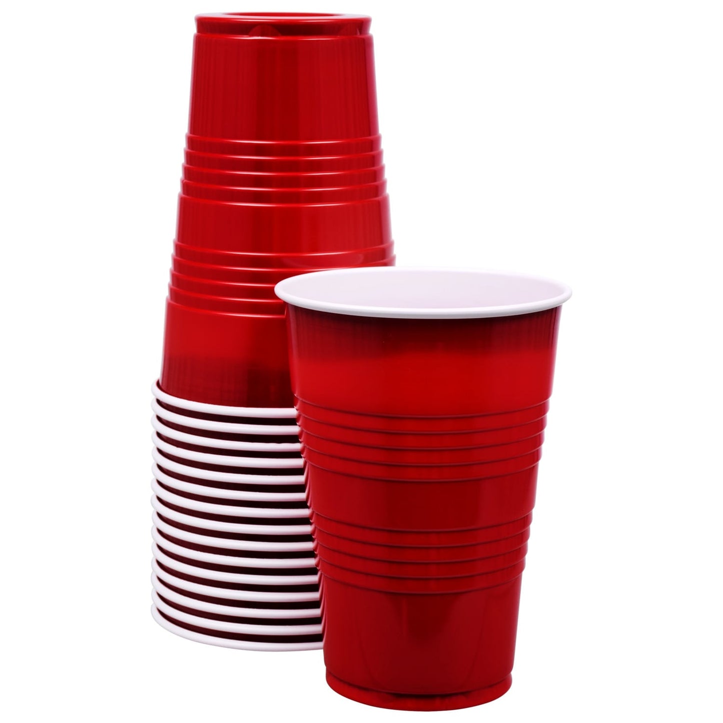 Red Plastic Party Cups, 16 oz. (Pack of 48)