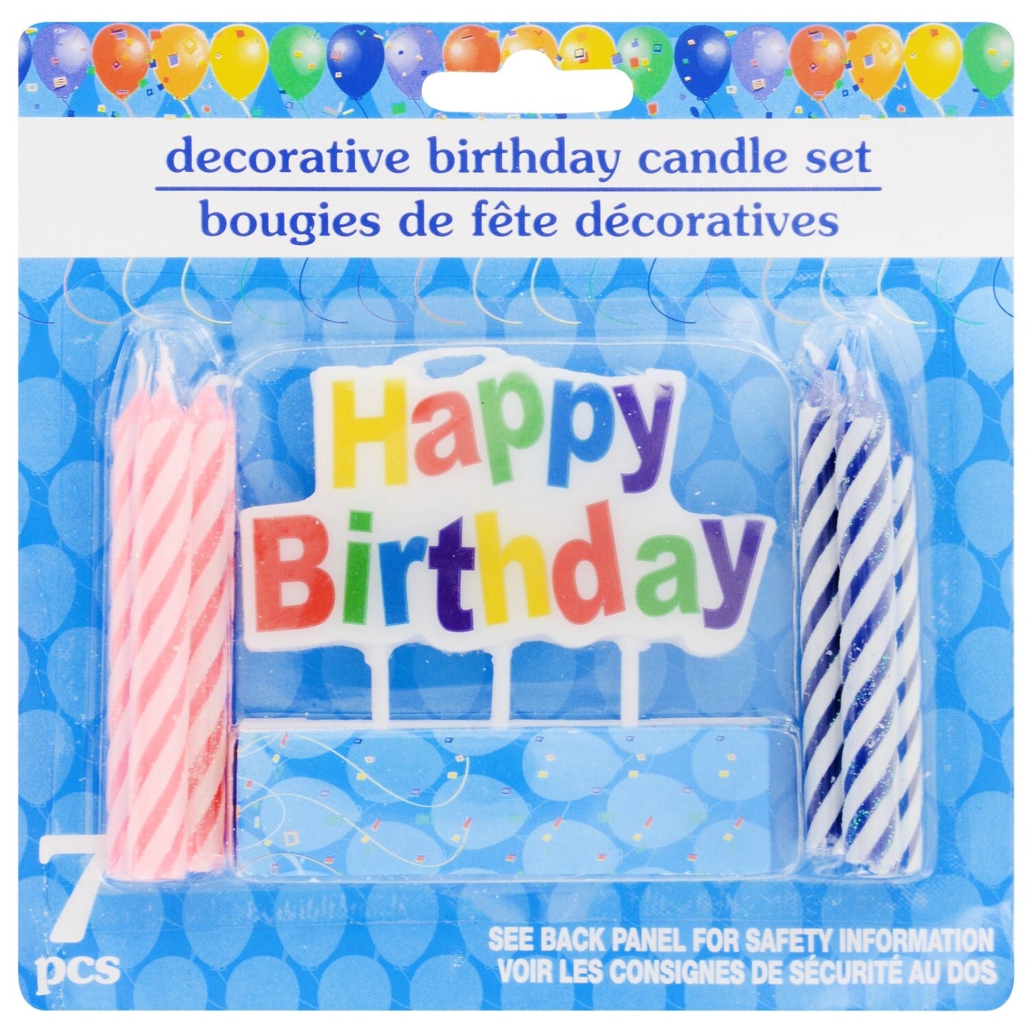 Colorful Birthday Decorative Candle Sets, 7-ct. Packs (Pack of 48)