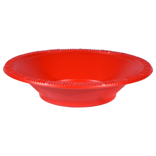 Red 7-in. Plastic Bowls, 10-ct. Packs (Pack of 24)