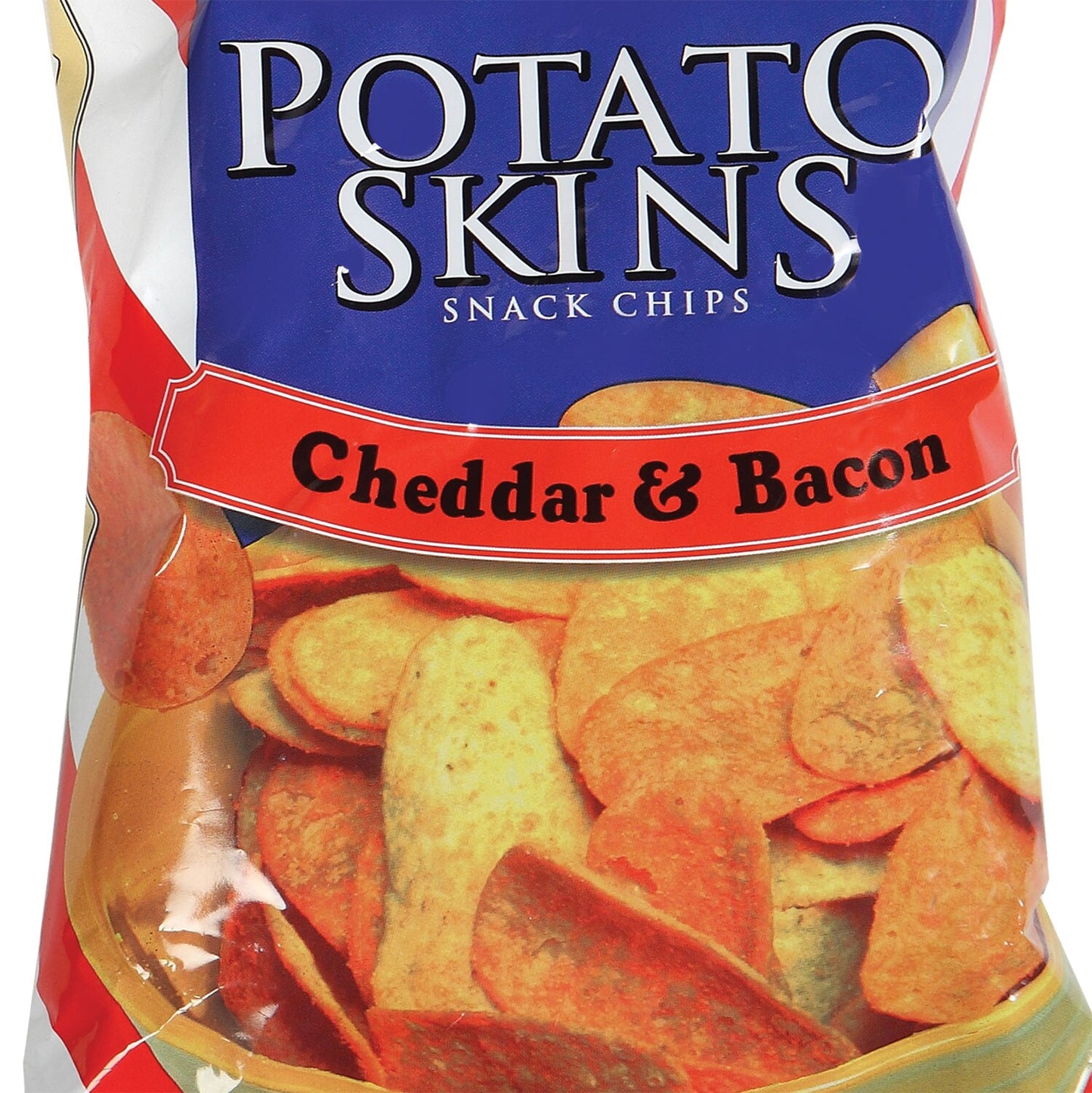 T.G.I. Friday's Cheddar & Bacon Potato Skins Snack Chips, 4.5 oz. (Pack of 17)