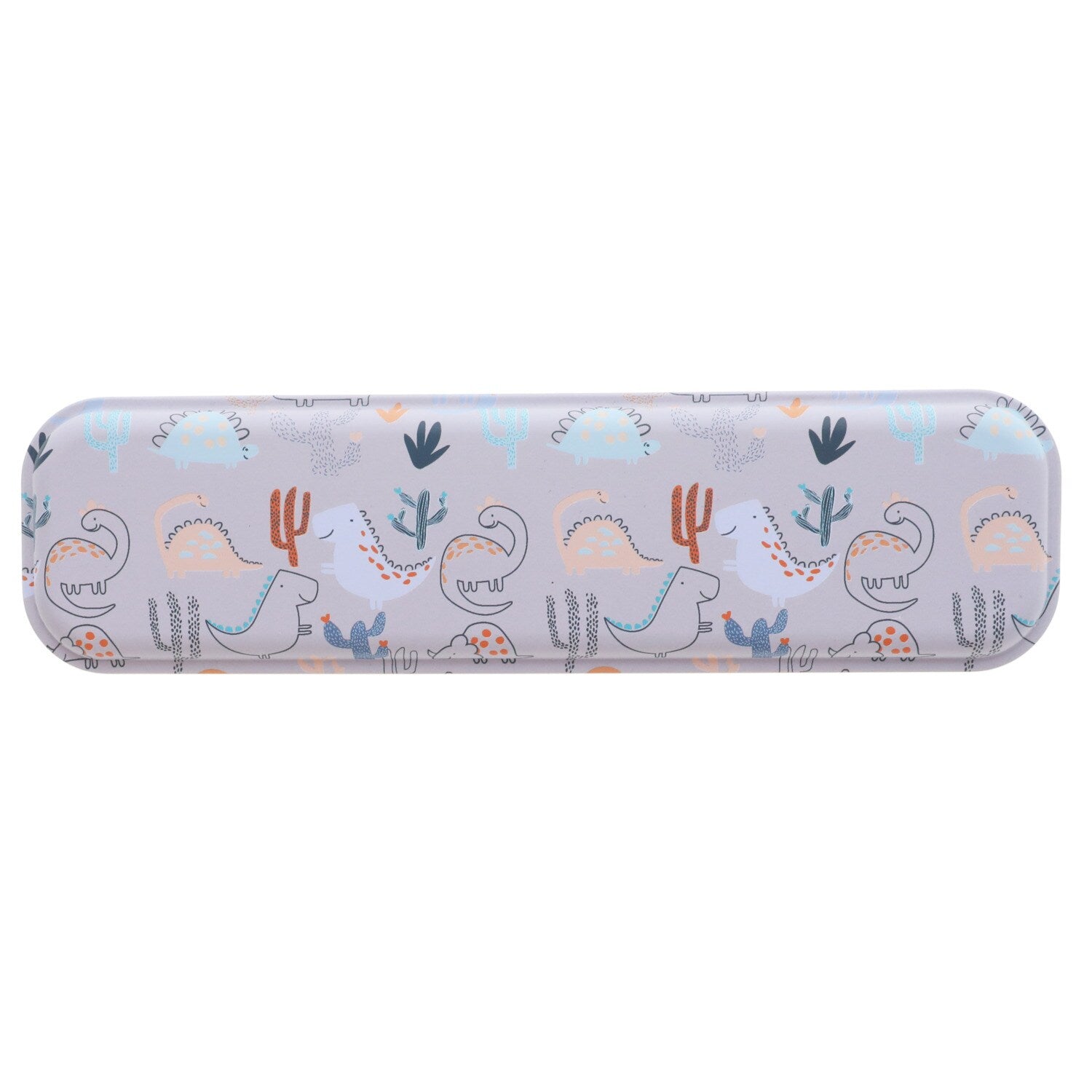 Printed Tin Pencil Boxes, 8x2x1 in. (Pack of 48)
