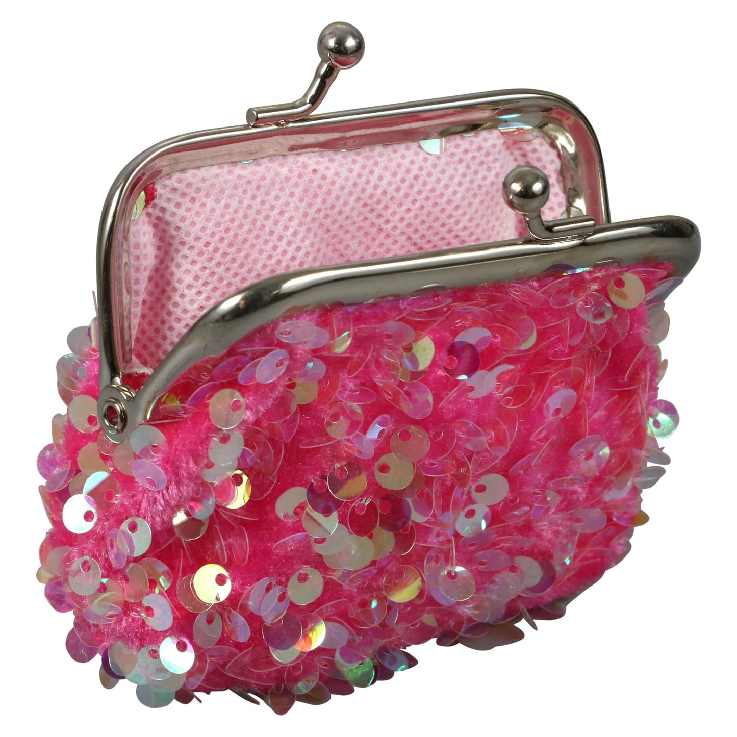 Iridescent Sequin Coin Snap Purses, 3.75x3.125 in. (Pack of 36)