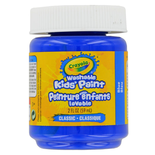 Crayola Blue Washable Kids' Paint, 2-oz. Jars (Pack of 12)