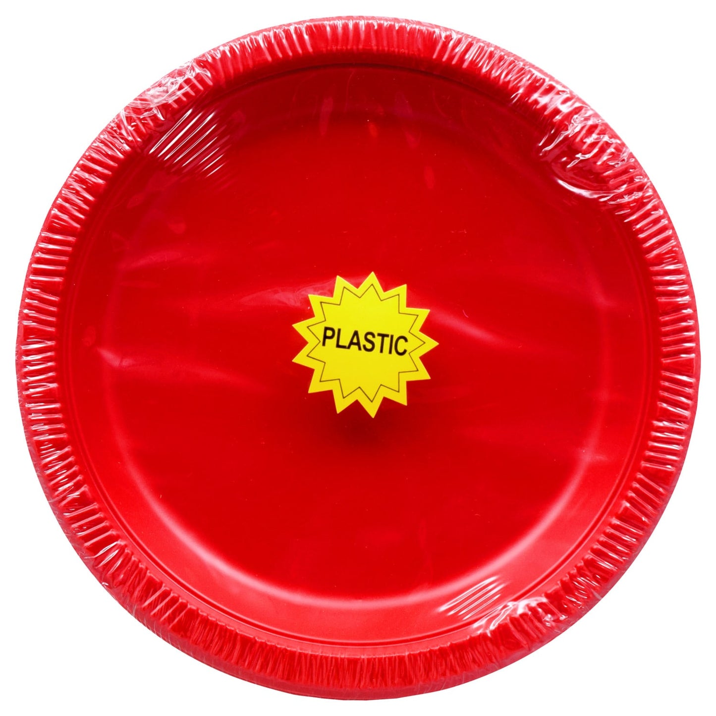 Red Plastic 7-in. Dessert Plates, 12-ct. Packs (Pack of 24)