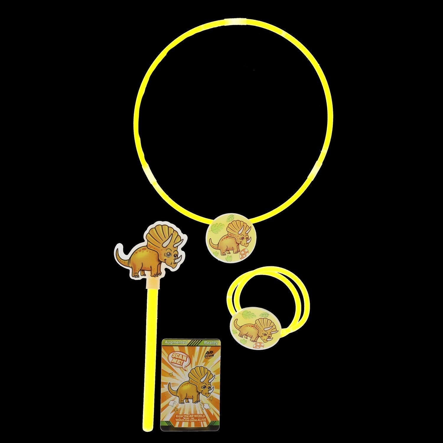 Play Glow Augmented Reality Glow-in-the-Dark Jewelry Pack, 3-ct. (Pack of 36)