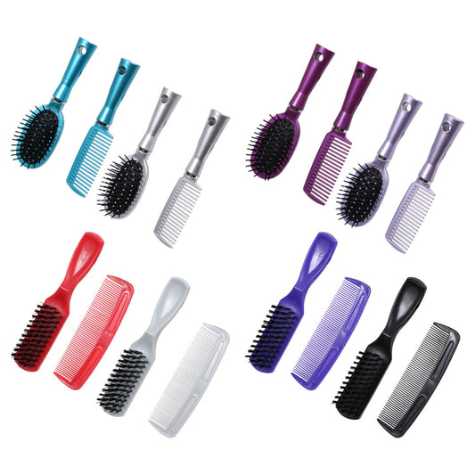 Plastic Hairbrush & Comb Sets, 2-ct. Packs (Pack of 18)