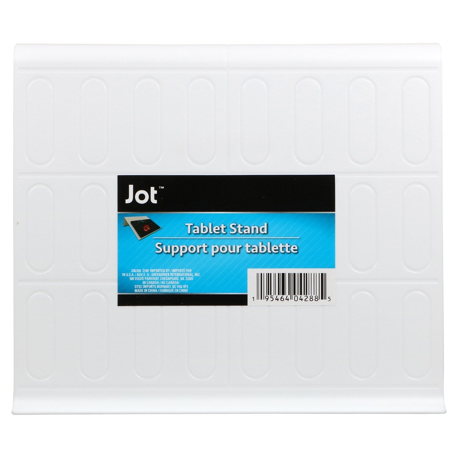 Jot Plastic Tablet Stands, 9.875x8.25x4.0 in. (Pack of 24)