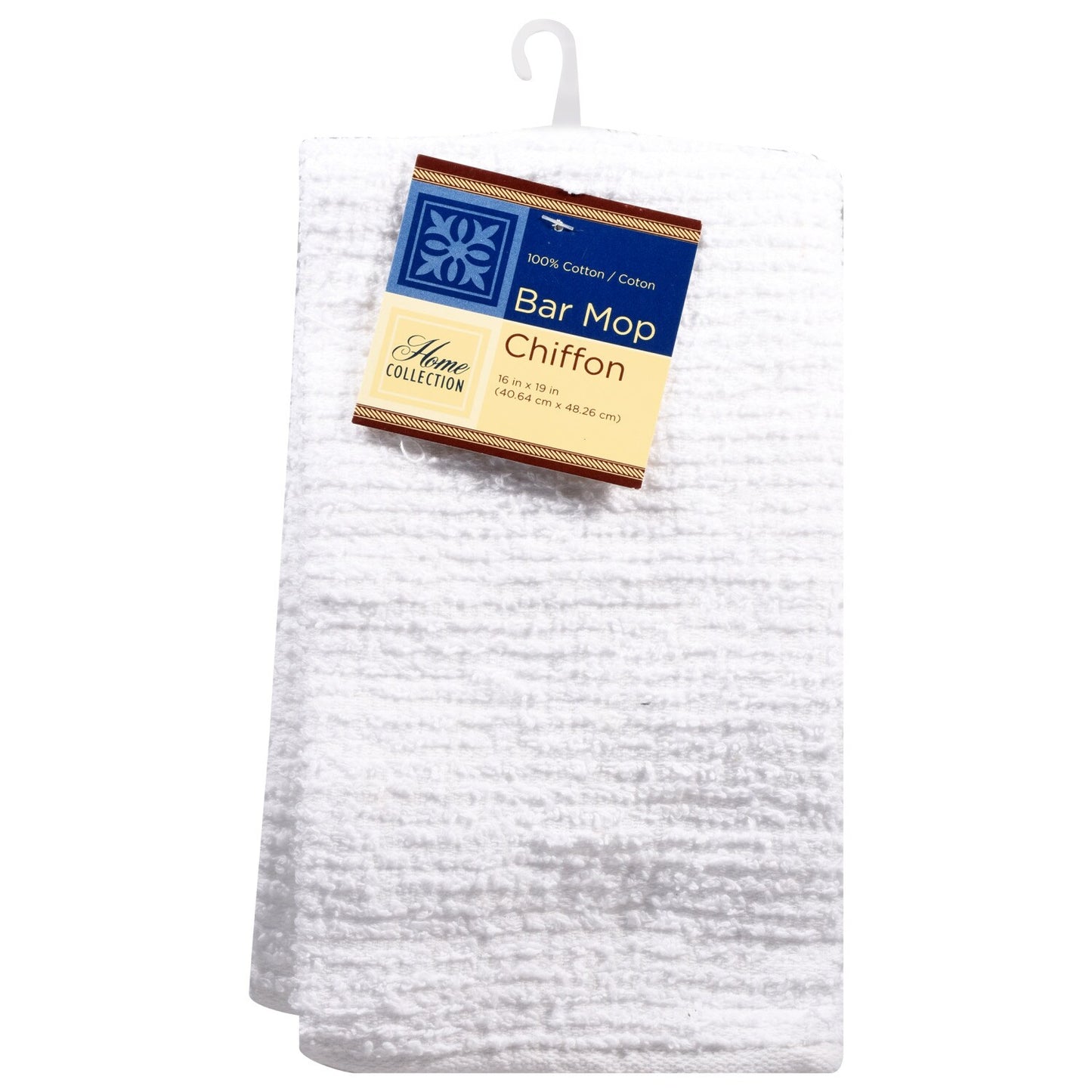 White Bar Mop Cotton Towels, 19x16 in. (Pack of 24)