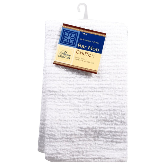 White Bar Mop Cotton Towels, 19x16 in. (Pack of 24)