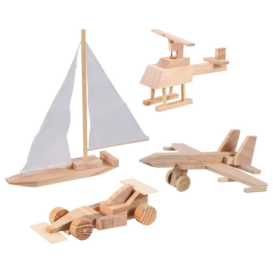 Woodshop Build and Play Model Kits, 1-ct. Packs (Pack of 4)