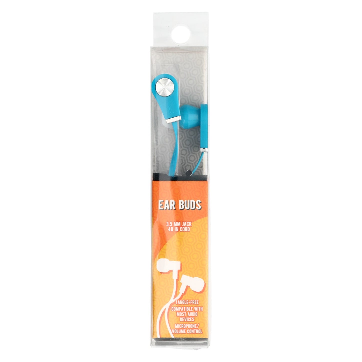 Metallic Tangle-Free Earbuds (Pack of 48)