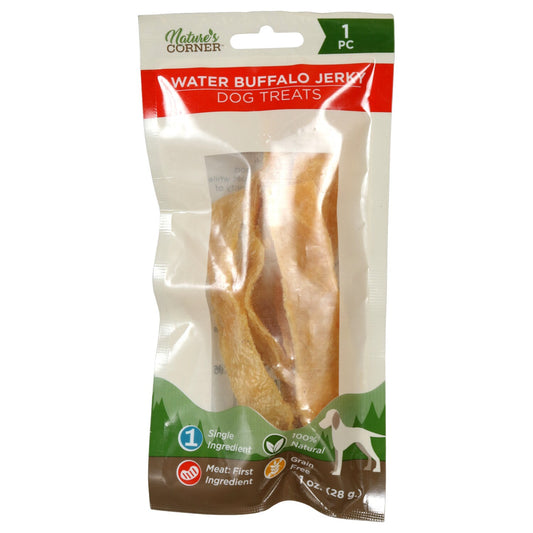 Nature's Corner Water Buffalo Jerky Dog Treats, 1 oz. (Pack of 20)