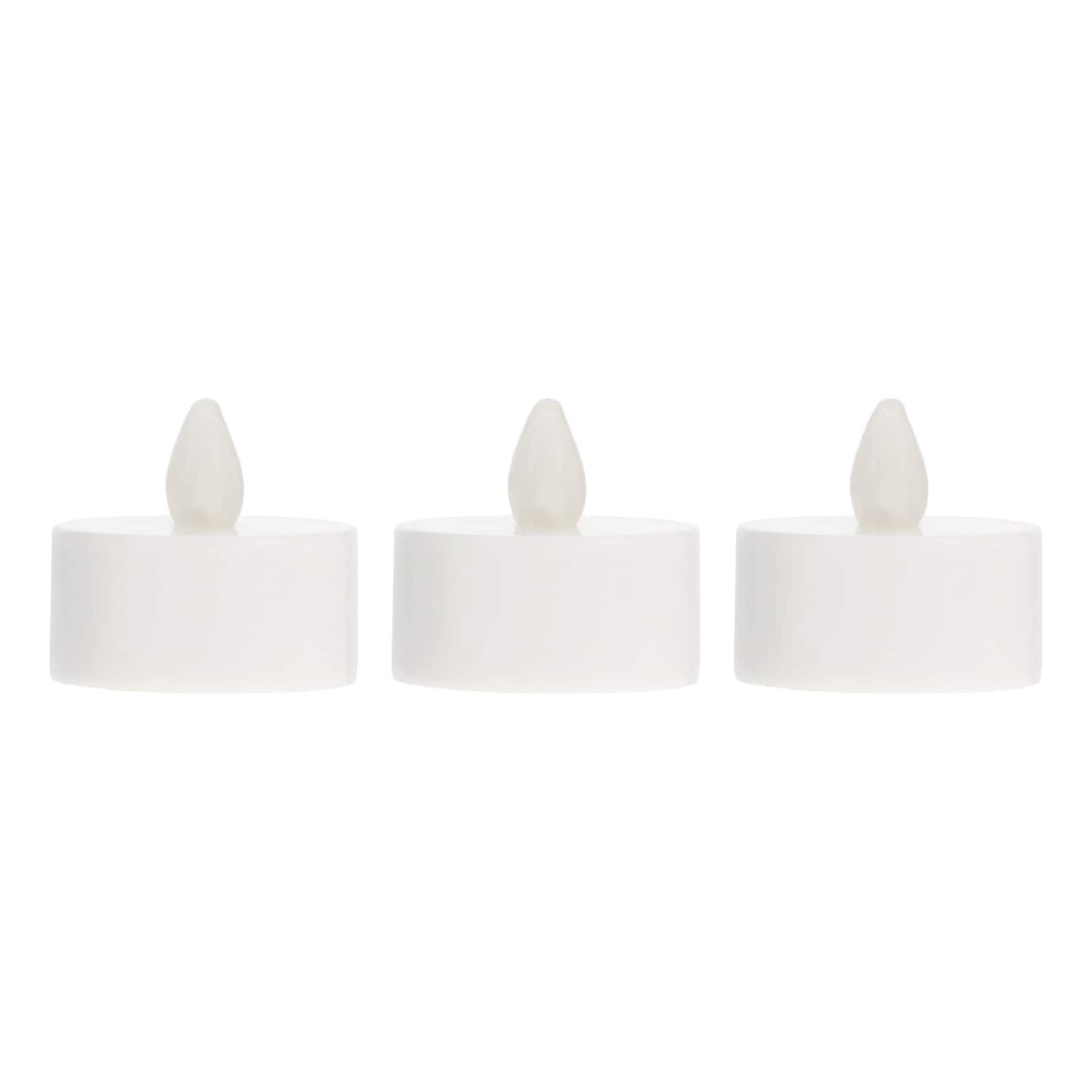 Luminessence White Tea Light Candles with Yellow LEDs, 3-ct. (Pack of 40)