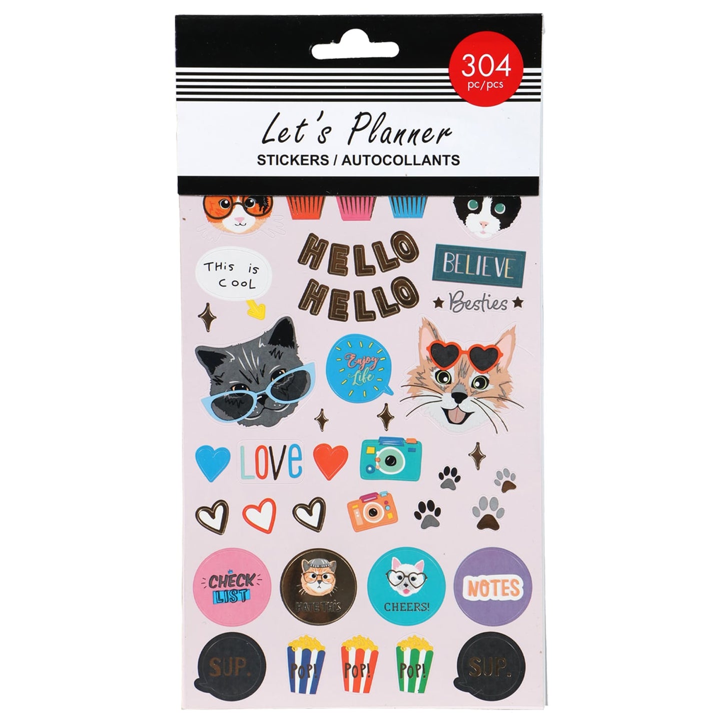 Let's Planner Stickers, 4-Sheet Packs (Pack of 24)