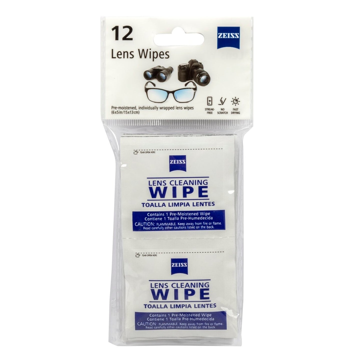 Zeiss Pre-Moistened Lens Wipes, 12-ct. Packs (Pack of 24)