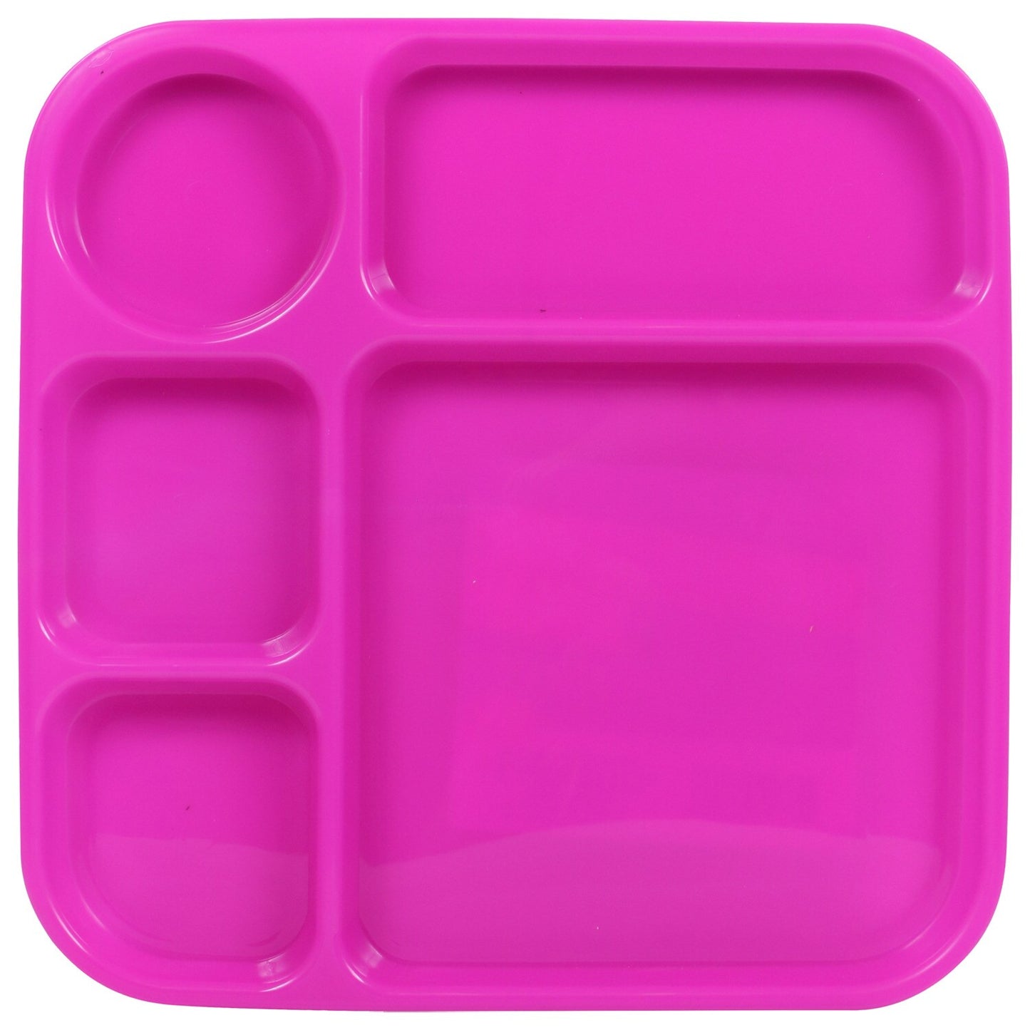 Cooking Concepts 5-Section Lunch Trays, 10x10 in. (Pack of 24)