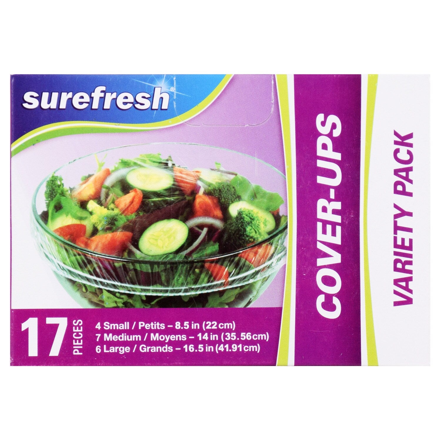 Sure Fresh Bowl Cover Variety Packs, 17-ct. Boxes (Pack of 48)