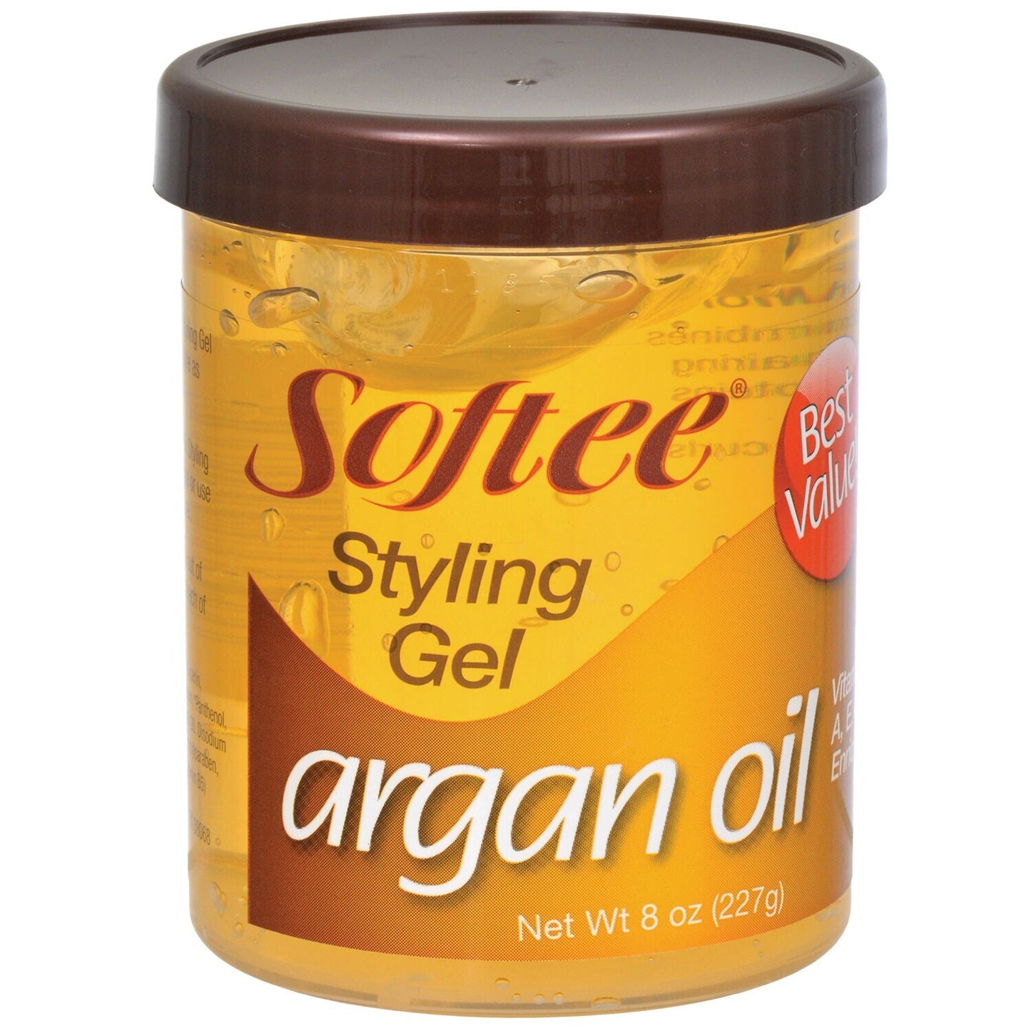 Softee Argan Oil Styling Gel, 8-oz. Jars (Pack of 6)