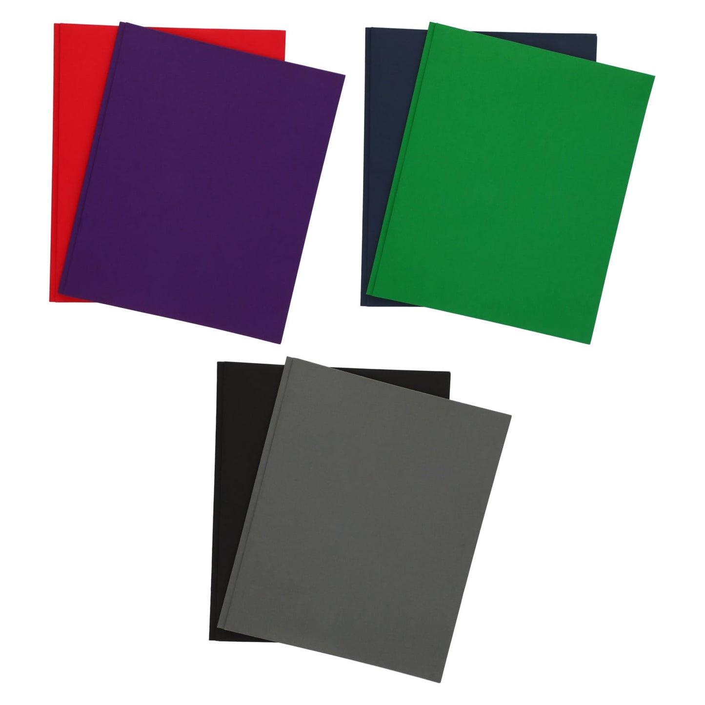 Jot Letter-Size Twin-Pocket Portfolios with Fasteners, 2-ct. Packs (Pack of 36)