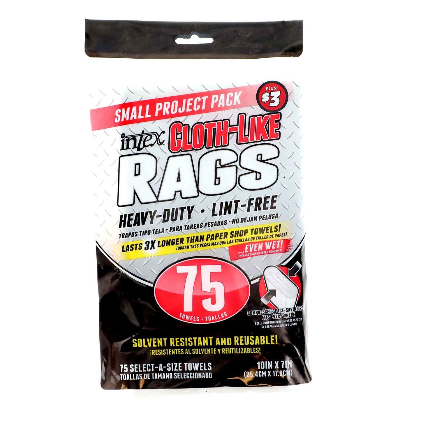 Intex Cloth-Like Rags, 75-ct. (Pack of 12)