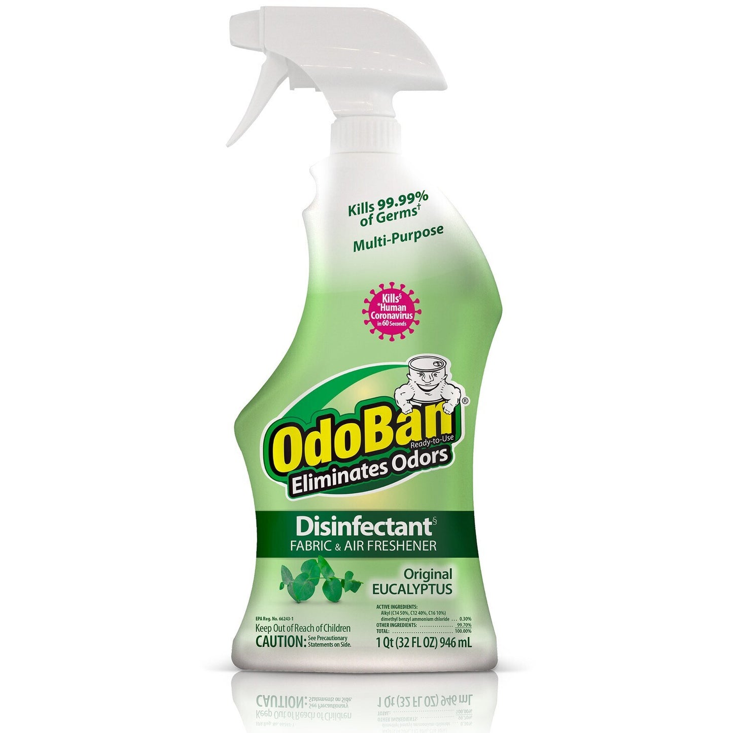 OdoBan Disinfectant Ready-to-Use Eucalyptus Spray, 32-oz. (Pack of 3)
