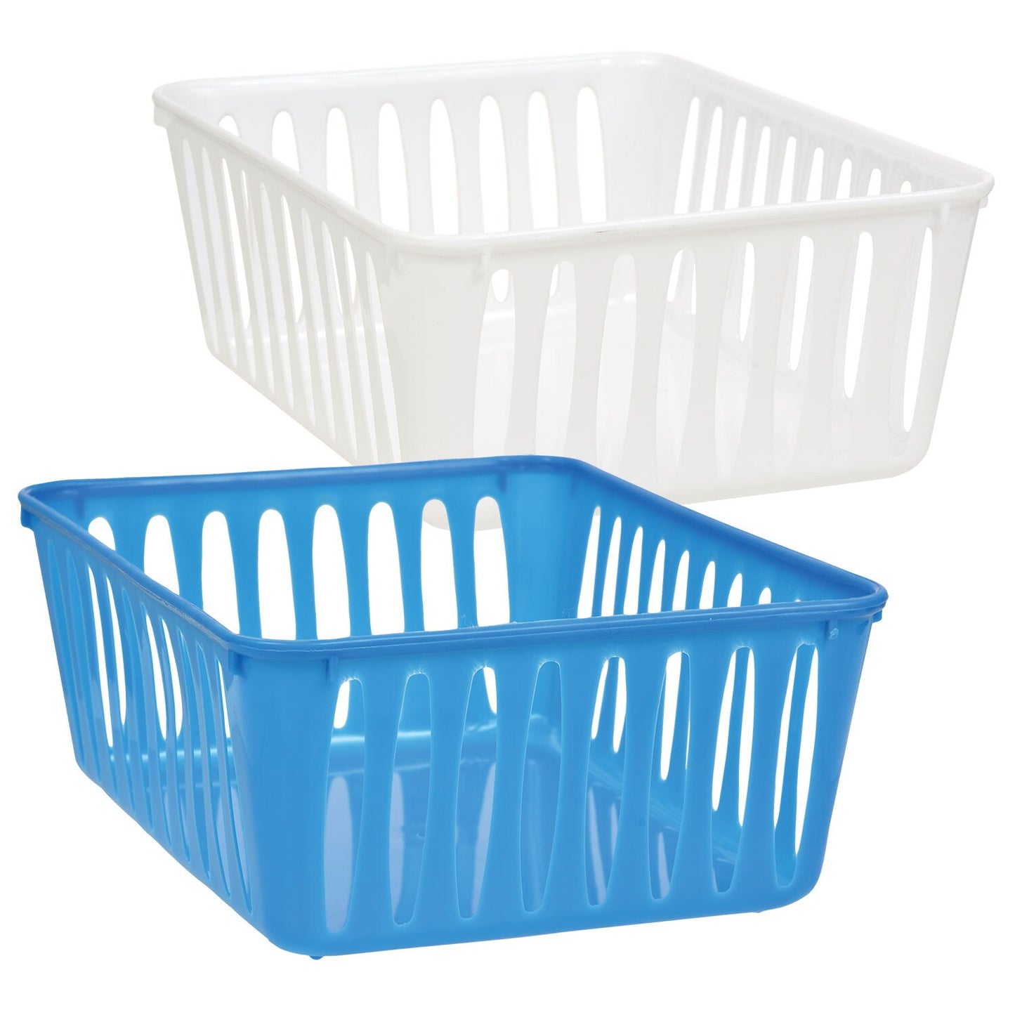 Small Rectangular Slotted Plastic Baskets, 3-ct. Packs (Pack of 24)
