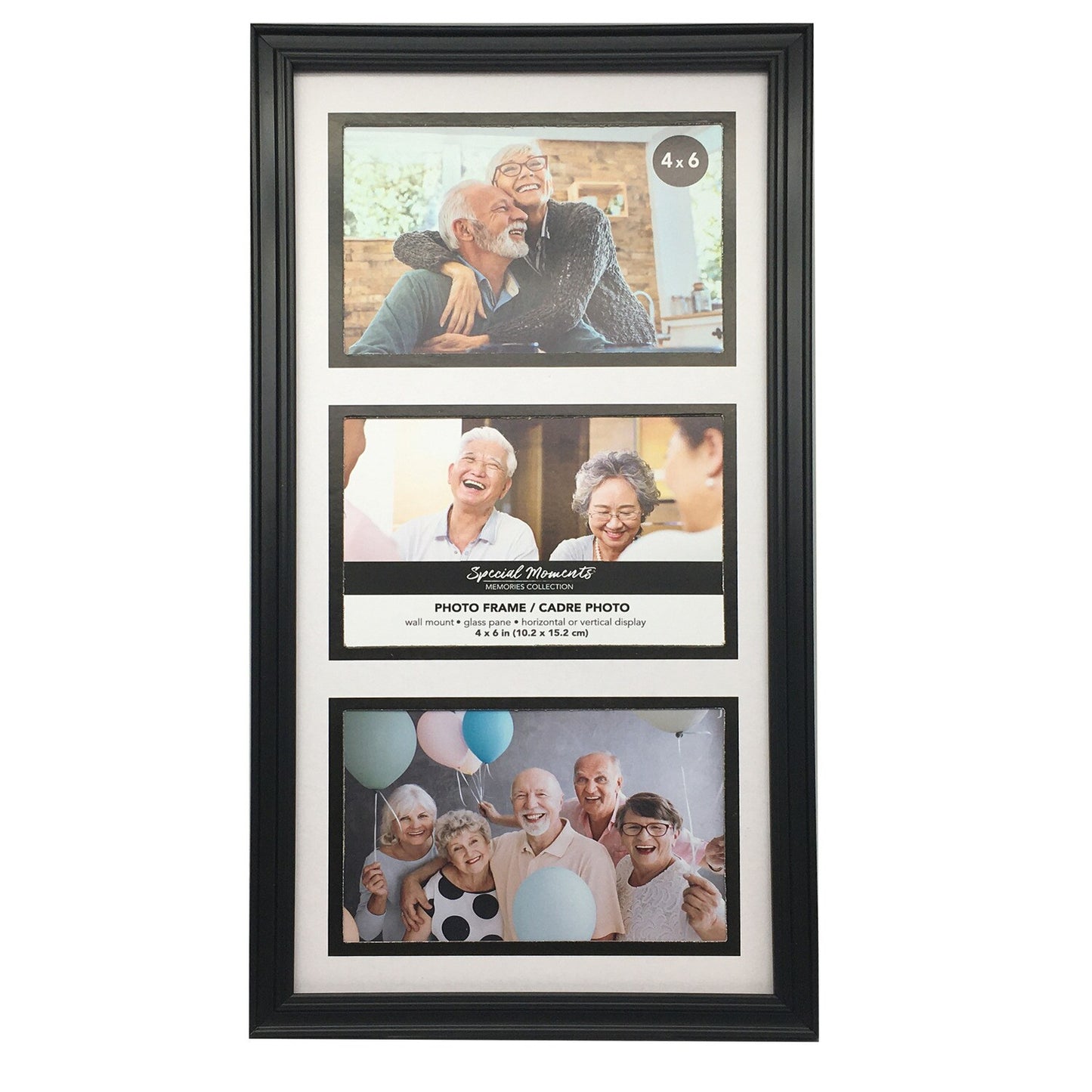 Special Black 3-Picture Collage Frames (Pack of 12)